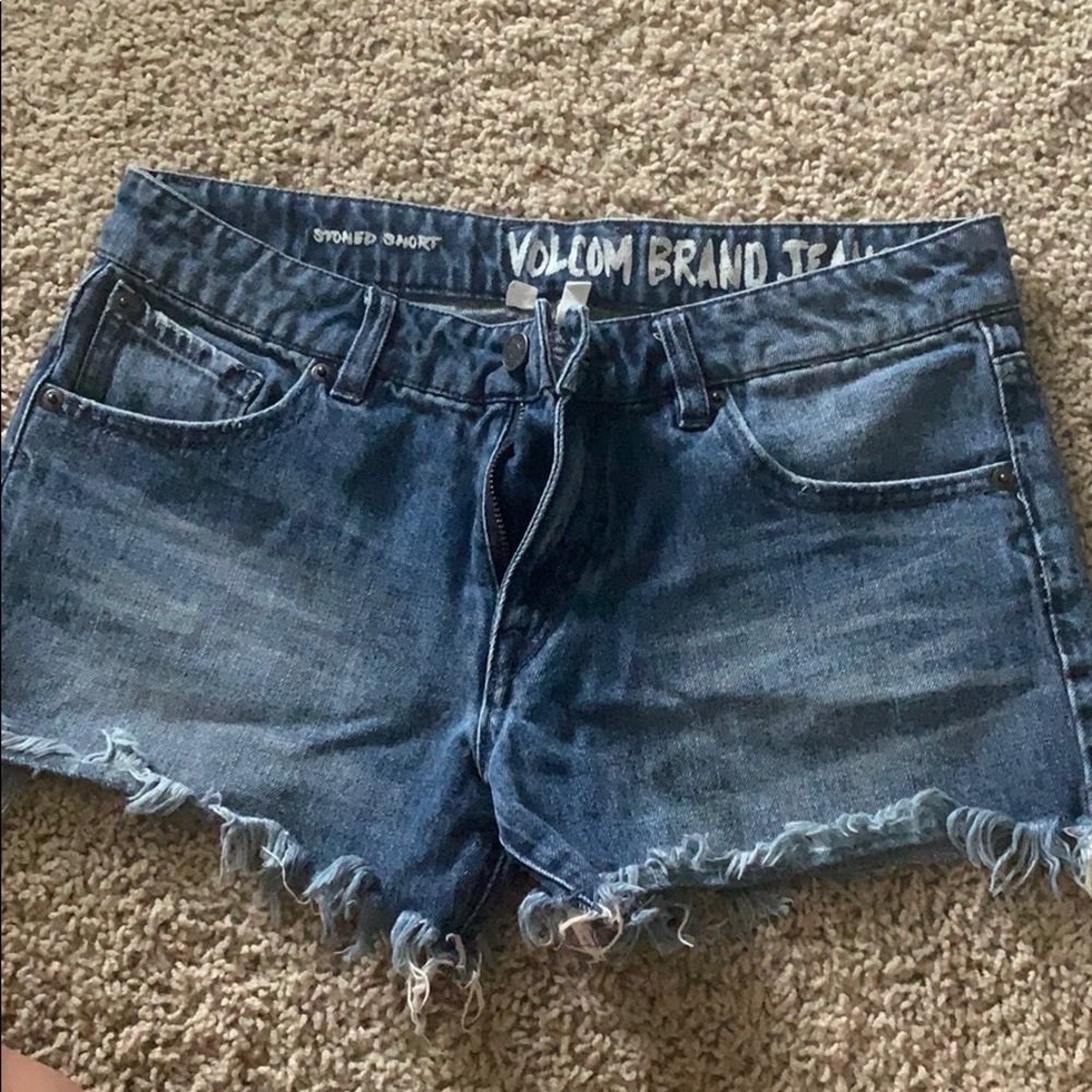 volcom jean shorts